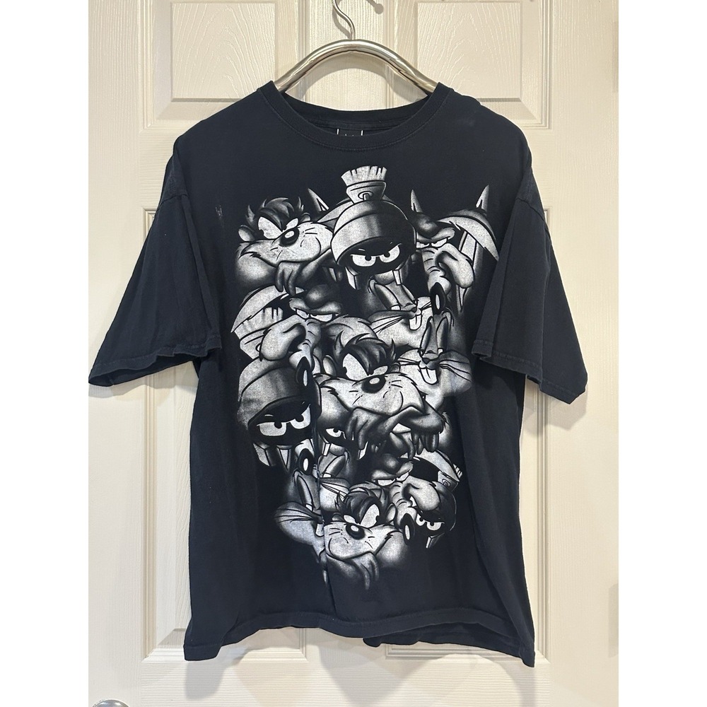 Black Looney Tunes Character Graphic Tee